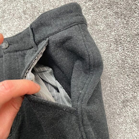 Betabrand Casual Dress Pants Mens 38 Dark Gray Soft knit Stretch Straight 38x28 - Picture 4 of 12